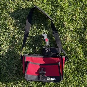 Red and Black art bin bag